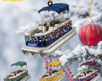 Personalized Nautical Ornaments - Perfect Gifts For Pontoon Boat Lovers – PopFan