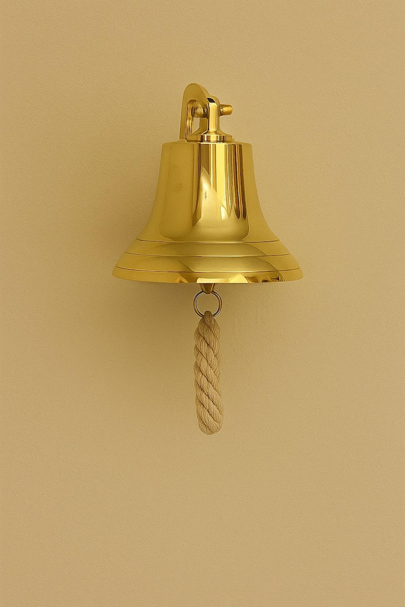 Personalized Engraved Brass Bell - Custom Antique Bell - Engraved ...