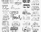 German Camping SVG Plotterdatei: Wohnwagen SVG, Camping Sprüche, Camper Saying, Urlaub Camper Svg, Camping Sprüche Schriftzüge, Camper Svg