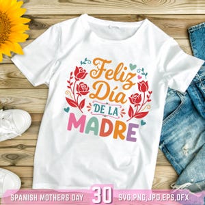 Spanish Mothers Day SVG Bundle: Spanish mom, Madre Quotes, Latina Quotes Dia De Las Madres SVG PNG (Digital Download) image 2