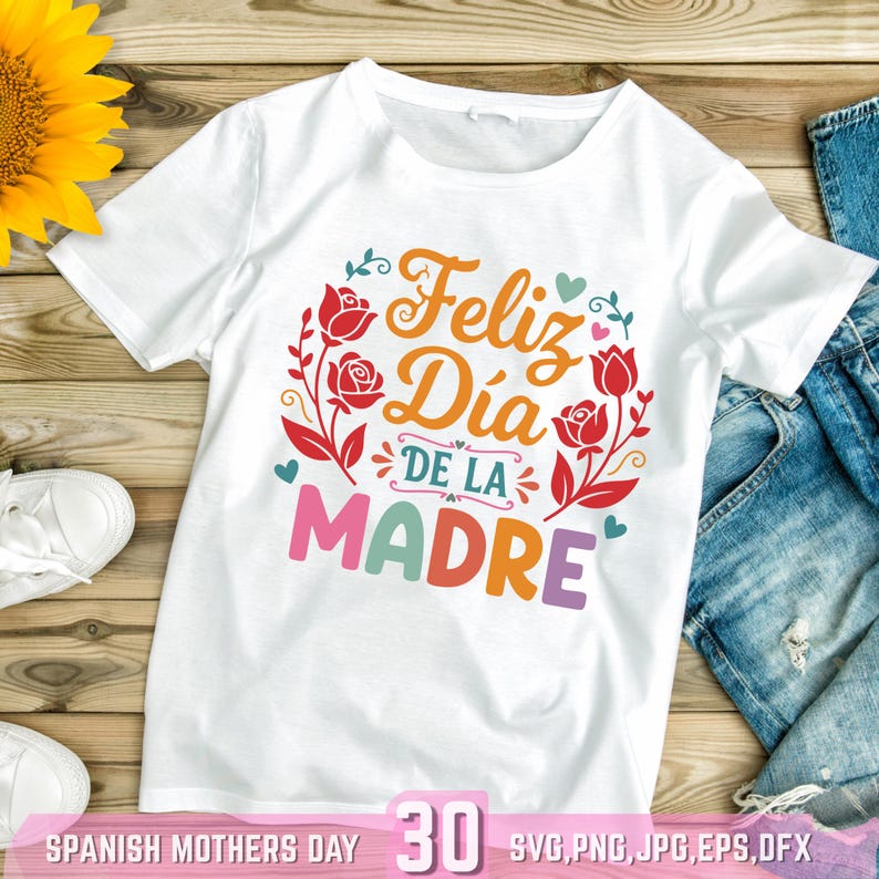 Spanish Mothers Day SVG Bundle: Spanish mom, Madre Quotes, Latina Quotes Dia De Las Madres SVG PNG (Digital Download) image 2