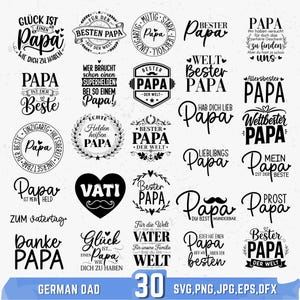 German Dad/Papa SVG Bundle: Vatertagsgeschenk, Plotterdatei-Svg, Vatertagsgeschenk, Plotterdatei-Svg, Cricut (Digitaler Download)