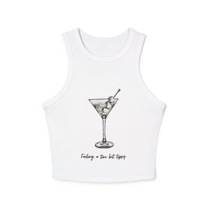 Damen Sommer Top, Party Tank, Cocktail Vibes Tee, süße Freizeitkleidung, Geschenk für Sie