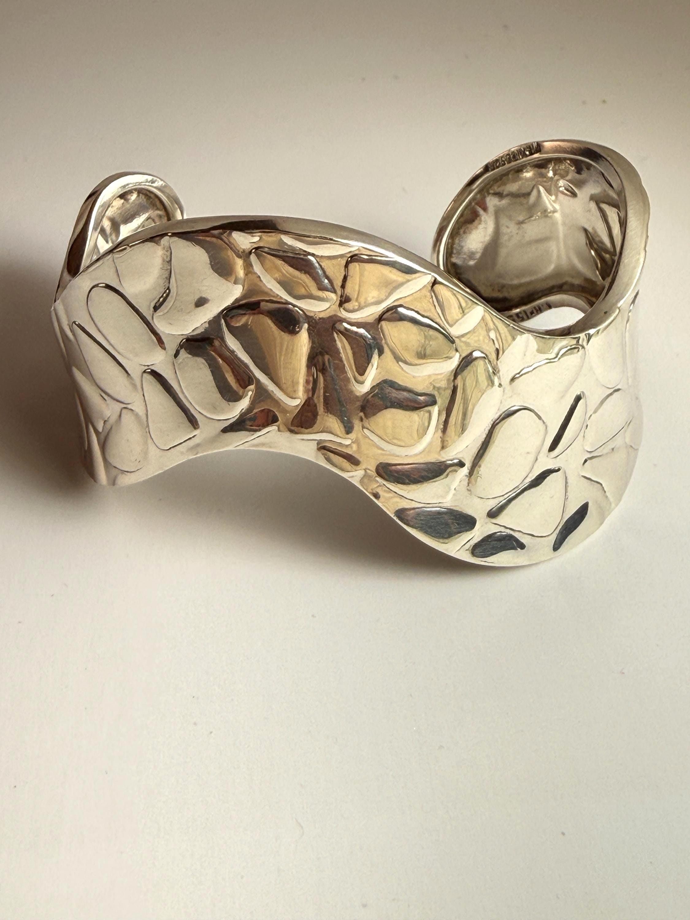 ユ*ペ様 vintage mexico silver925 wave bangl Mexican Silver Wavy Bangle - Etsy