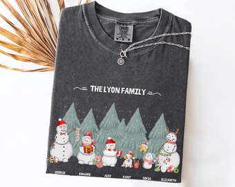 family christmas shirt, family christmas sweatshirt, Custom Family Christmas Shirt Comfort Colors Tshirt 1717- Sweatshirt 1566