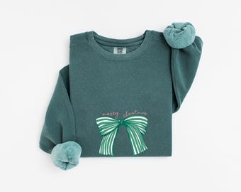 Merry and Bright Shirt trendy, Custom Christmas Shirt Comfort Colors Tshirt 1717- Sweatshirt 1566