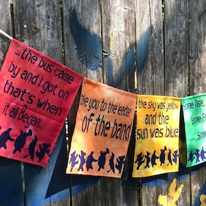 7 Grateful Dead Flags. Grateful Dead Prayer Flags. Grateful Dead Banner.