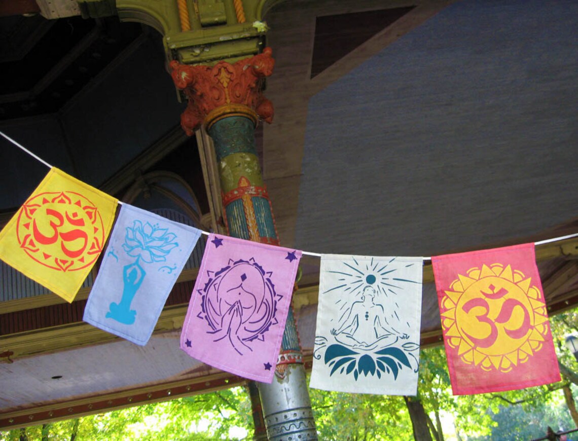 Yoga Prayer Flags Etsy