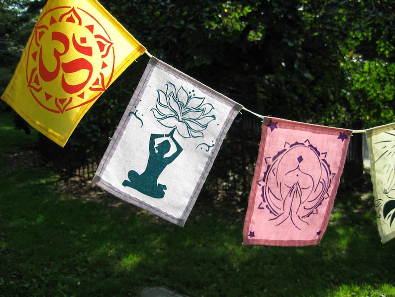 Yoga Prayer Flags Etsy