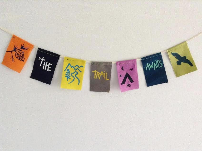 Mini Backpacker Prayer Flags. Camp Trip Prayer Flags. Hiker Tprayer ...