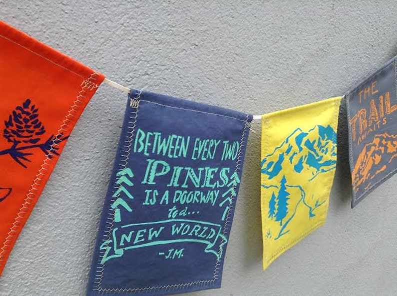 Hiker Prayer Flags. Backpacking Prayer Flags. Hiking Travel Gift. - Etsy
