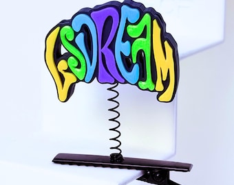 LSDream Rave Sprout — Psychedelic Festival Hair Clip EDM Music Lover Gift