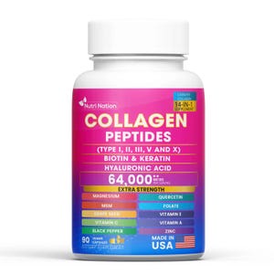 Collagen Peptides Capsules  Type I  II  III  V & X Biotin Keratin Hyaluronic Acid Msm Vitamin C E   A  Folic Acid Zinc Magnesium with Grape