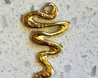 B52vm 18ktGold Vermeil Small Serpentine Connector
