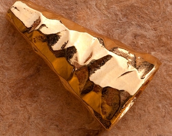 B43vm 18ktGold Vermeil Cono Grande para Collares o Conos de Borla
