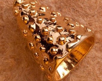 B5vm Cono Vermeil de Oro de 18kt para conos de múltiples hebras o Borlas