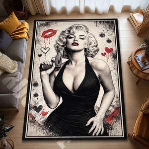 Marilyn Monroe Rug - Etsy