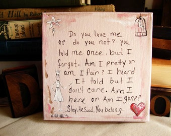 Love Poem (mini canvas)