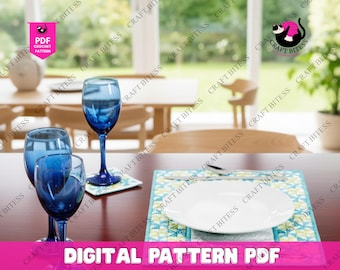 Gebreid pinwheel-placematpatroon voor beginners, eenvoudig handgemaakt tafeldecor, doe-het-zelf gebreide tafelmat, modern rond placematontwerp