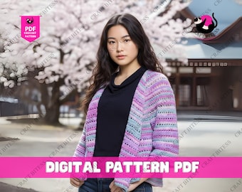 Easy Cocoon Cardigan Crochet Pattern | Beginner Friendly Corner to Corner Cardigan Shrug | Cozy Crochet Sweater DIY Tutorial