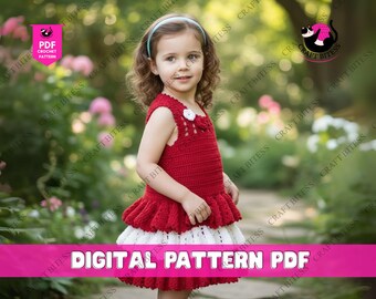 Vintage motif Cendrillon bébé fille robe d'été et chaussures au crochet, tenue de demoiselle d'honneur fait main, motif de robe de soirée pour tout-petits au crochet