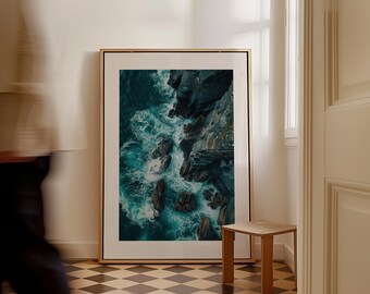 Coastal Seascape Canvas Print | Modern Framed Wall Art