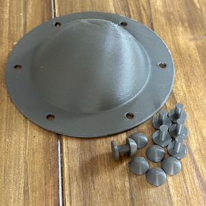 Children&#39;s shield boss – Viking replica Ø 14 cm – 3D print – Lightweight LARP & medieval prop with rivets