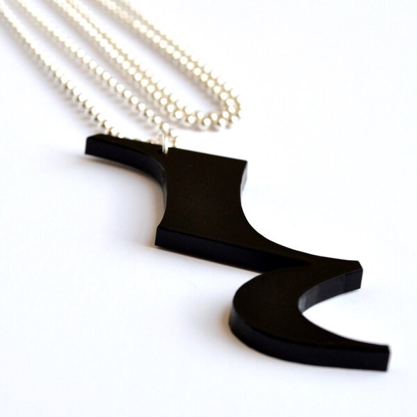 Plexiglass Jewellery Black Quarter Rest Pendant Musical Symbols Gifts for Her Birthday Gift Music Love Under 20