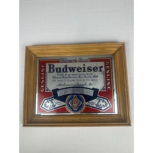 Budweiser Mirror - Etsy