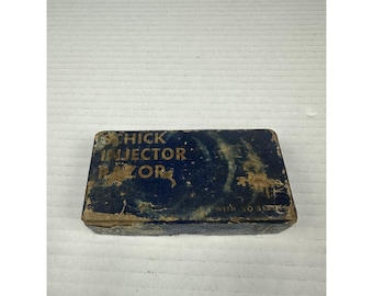Vintage Schick Injector Razor With Blade Holder In Original Case