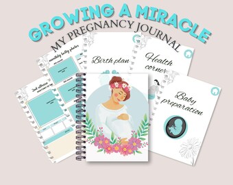 Pregnancy Planner /Printable Pregnancy Journal/Digital Pregnancy Organizer/Maternity Agenda for Expecting Moms/Instant Download