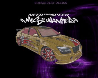 Design de bordado para carro tunado de rua – Arquivo digital 20 x 16 cm (DST, PES, JEF)