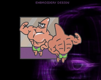 Desenho de bordado Buff Patrick – Download digital – DST PES JEF