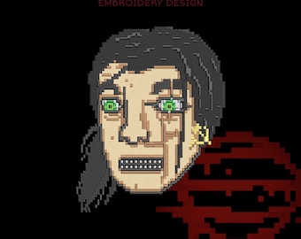 Linha Direta Miami The Son Design de Bordado | Arquivo Pixel Stitch (DST, PES, JEF)