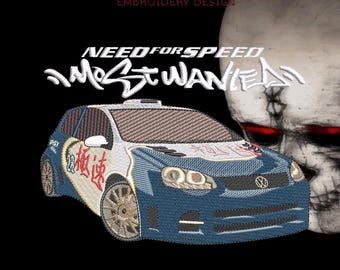 Desenho de bordado de carro de corrida 18 x 13 cm Arquivo digital DST PES JEF