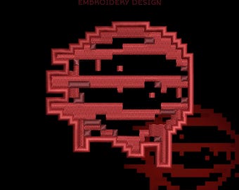 Design de Bordado Hotline Miami 50 Blessings | Arquivo de Ponto Pixel (DST, PES, JEF)