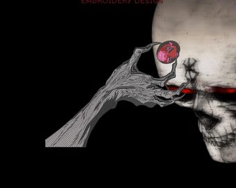 Desenho de Bordado Berserk Behelit | 21 x 15 cm | Arquivo de Bordado à Máquina