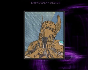 Medieval Knight Embroidery Design – 14x12 cm Digital File (DST, PES, JEF)