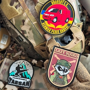Custom PVC Morale Patch: Waterproof Rubber Patch for Jackets, Hats, Bags