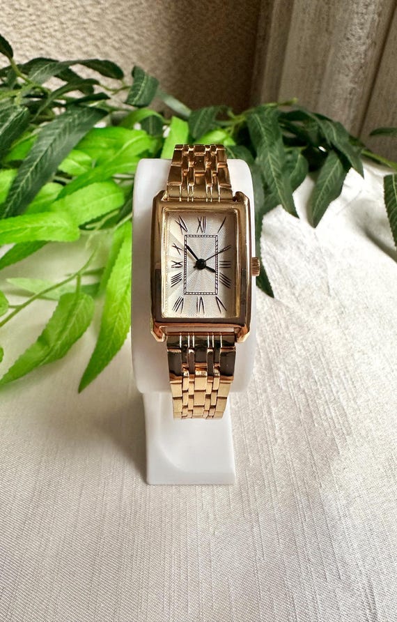 Gold and Silver Vintage-Style Watch with Roman Numerals 36mm Rose Gold Roman Numerals NH35 Automatic Watch Men  main image 3
