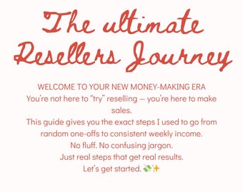 Vinted Reselling Guide | Beginner Reseller Playbook | How to Sell on Vinted | Digital Download | Make Money Reselling Clothes | Side Hustle