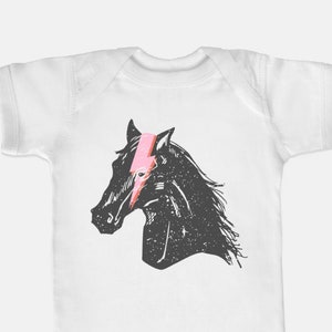 Rockstar Horse Pony Baby Onesie