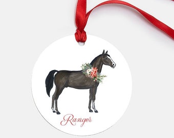 Personalized Metal Horse Ornament