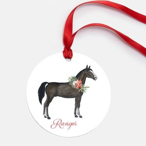 Personalized Metal Horse Ornament image 1