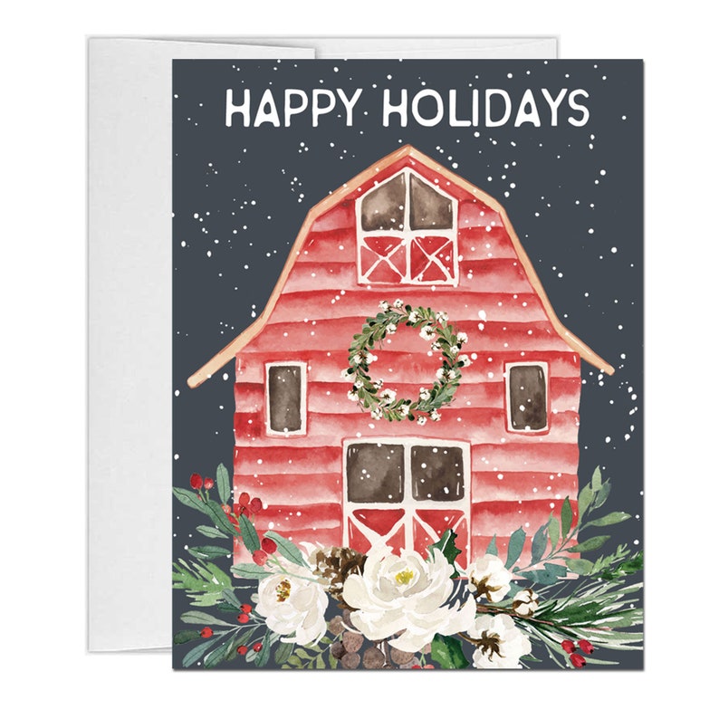 Farm Scene Christmas Cards 