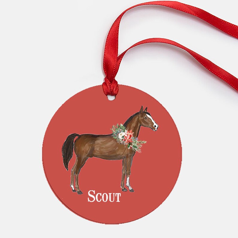 Personalized Metal Horse Ornament image 6