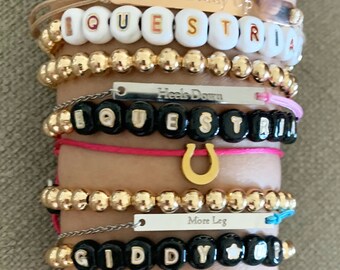 Gouden Hoefijzer Vriendschap Wens Armband