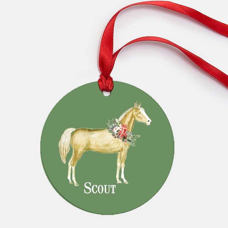 Personalized Metal Horse Ornament image 4
