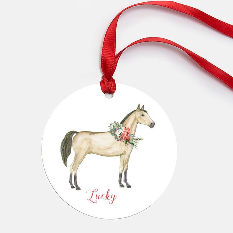 Personalized Metal Horse Ornament image 5