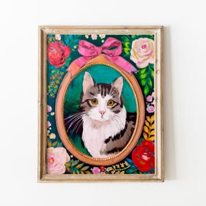 Cat in Frame I Art Print